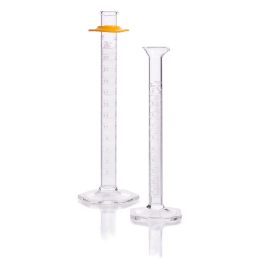 Kimble 20028W-2000 KIMAX Graduated Cylinder, Class A, TD, with Reverse Graduations and Bumper, 2000mL