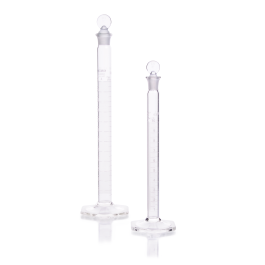 Kimble 20036-250 KIMAX Graduated Mixing Cylinders, Class A, TC, Serialized and Certified, with Pennyhead Glass Stopper