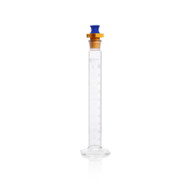 Kimble 20039P-1000 KIMAX Graduated Mixing Cylinder, Class B, with Polyethylene Stopper, 1000 mL, Case of 4