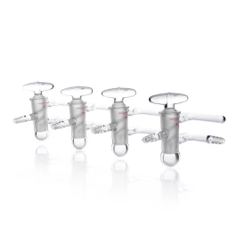 Kimble 216130-0003 KONTES Double Vacuum and Gas Manifold, With Vacuum Chambers, 280 mm