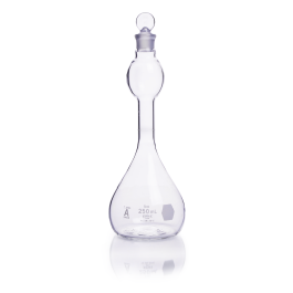 Kimble 28019-50 KONTES Volumetric Flask, Class A, with Mixing Bulb and Pennyhead Glass Stopper, Standard, 50 mL, Case of