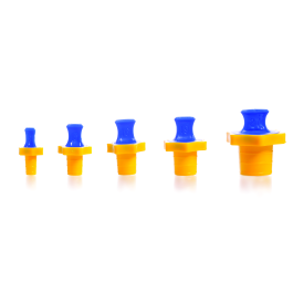 Kimble 28160R-27 PE Stopper, Size 27, Case of 6