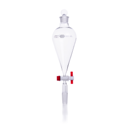 Kimble 29055F-125 KIMAX Squibb Separatory Funnel With Standard Taper Joint, 125 mL