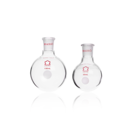 Kimble 294000-0250 KONTES Single Neck Heavy Wall Round Bottom Flask, 14/20, 250 mL