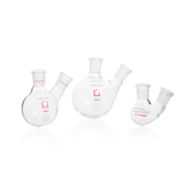 Kimble 294990-0050 KONTES Angled Two Neck Round Bottom Flask, 19/22, 19/22, 50 mL