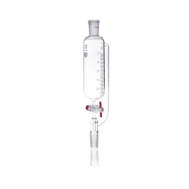 Kimble 299290-0060 KONTES Graduated Addition Funnel Without Stopper and With PTFE Stopcock, 60 mL, 19/22