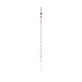 Kimble 37034B-25 Reusable Color-Coded Serological Pipette, Wide Tip, White, 25 mL, Case of 6