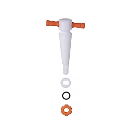 Kimble 41530F-2 Three-Way PTFE Stopcock Plug for Automatic Zero Burets, bore 2 mm, Case of 6
