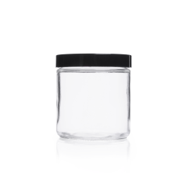 Kimble 5410458V-21 Clear Straight-Sided Jars, 125 mL Pulp / Vinyl Liner, Case of 24