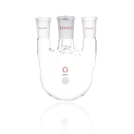 Kimble 607000-0329 KONTES Four Vertical Neck Round Bottom Flask, 29/42, 29/42, 500 mL