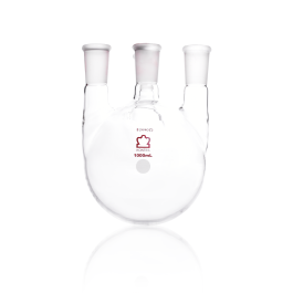 Kimble 607000-0724 KONTES Four Vertical Neck Round Bottom Flask, 29/42, 24/40, 1000 mL