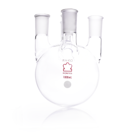 Kimble 607500-1024 KONTES Five Vertical Neck Round Bottom Flask, 24/40, 2000 mL