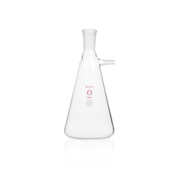 Kimble 617500-0005 KONTES Filtering Flask, Glass Side Arm, Ground Joint, 500 mL