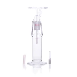Kimble 657250-1223 Tall Form Gas Washing Bottle, 125 mL, coarse (40-60 µm)