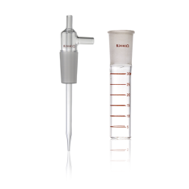 Kimble 737552-0000 Graduated Midget Impinger, Replacement Parts, Receiver Bottle For Midget Impinger, 30mL, 24/40
