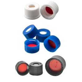 Kimble 73813WH-13425 Polypropylene Screw Thread Caps, 13-425, White Slit, Case of 1,000