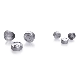 Kimble 73821C-20 Tear-Off Unlined Aluminum Seals, 20 mm, Red, Tear off, Case of 1,000