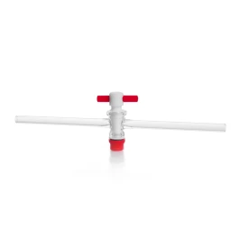 Kimble 821000-0002 Straight-Bore Stopcock, with PTFE Plug, bore size 2 mm