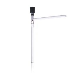 Kimble 826410-0002 HI-VAC Right-Angle Valve, with PTFE Plug and Extended Tip, Bore Range 0-2 mm