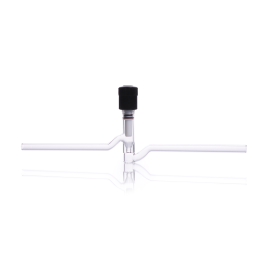 Kimble 826600-0004 HI-VAC Straight Valve with PTFE Plug, without Tip O-Ring, Bore Range 0-4 mm