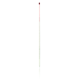 Kimble 870790-0325 76mm Non-Mercury Partial Immersion Thermometer, with White Back, Range -10 to 250 °C
