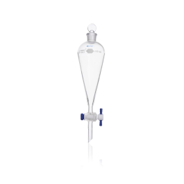 Kimble KC29048T-1000 KimCote Squibb Separatory Funnel, 1000 mL
