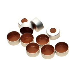 Kimble N73834B-20 Aluminum Seals, Natural PTFE-Faced Silicone Septa, 20 mm, Case of 1,000