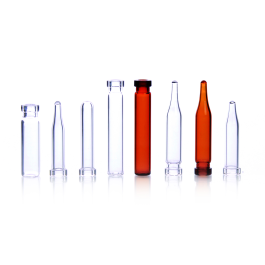 MicroLiter 08-0800 µL 8mm Crimp Top Finish Vials, Amber, Conical Bottom, 7 mm, Pack of 100