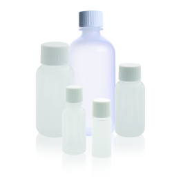 Wheaton 221143 LDPE Round Bottle, 30 mL, Natural, Case of 72