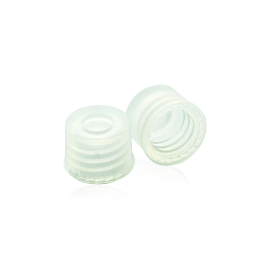 Wheaton 242245 Preassembled Open Top Caps and Septa, Natural Polypropylene Cap, With 10 mil Septa, Case of 1,000