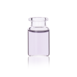 Wheaton W225281 Crimp Top Headspace Vial, Flat Bottom, Beveled Finish, 6 mL, Case of 100