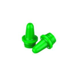 Wheaton W242416-A Extended Controlled Dropper Tip, 13mm, Green, Case of 1,000
