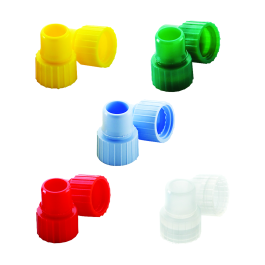 Wheaton 242802 Snap Plug Caps, Red, 8 mm, Case of 1,000