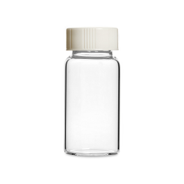 Wheaton 986546 Liquid Scintillation Vials, Borosilicate Glass, 22-400 White Urea Caps Attached to Vials, Polyethylene Co