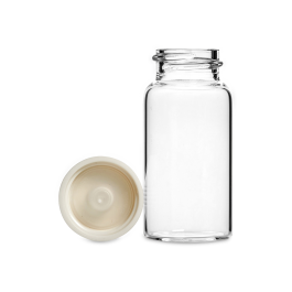 Wheaton 986586 Liquid Scintillation Vials, Borosilicate Glass, 22-400 Urea Caps Packaged Separately, Polyethylene Cone L