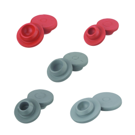 Wheaton 224100-070 Rubber Stopper, Straight Plug, 13 mm, Natural Red Rubber, 40 Durometer, Case of 1,000
