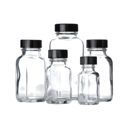Wheaton W217883 French Square Bottle, 0.5oz, Poly Vinyl Lined, Case of 576