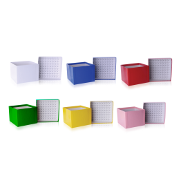 Wheaton W651603-XL CryoFile XL Storage Box, White, Case of 15