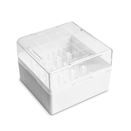Wheaton W651702-W KEEPIT Freezer Boxes, KeepIT-25 For External Thread Vials, White, Case of 10