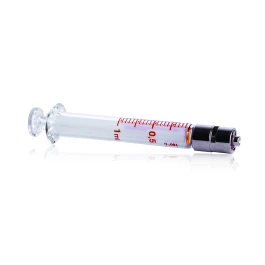 Wheaton W851008 SOCOREX DOSYS All-Glass Syringe, Metal Luer Lock Nozzle, 0.1 - 1 mL, Case of 3