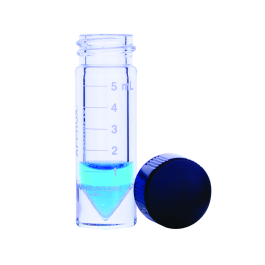 Wheaton W986279NG NextGen V Vial 5mL, Graduated, Solid Top, Screw Cap, PTFE / 14B Rubber, Case of 12
