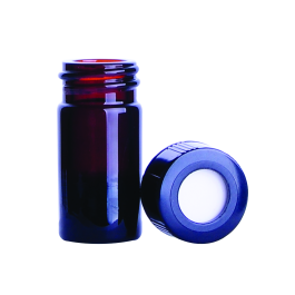 Wheaton W986356NG NextGen V Vial 2mL, Amber, Open Top, Screw Cap, 20-400 Thread, PTFE / Silicone, Case of 12