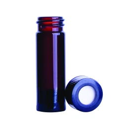Wheaton W986359NG NextGen V Vial 5mL, Amber Vial, Open Top, Screw Cap, PTFE / Silicone, Case of 12