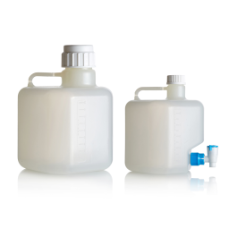 DWK Life Sciences BNP10B AZLON Carboy, heavy duty polypropylene, 10L