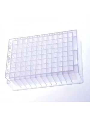 NEST 503261 2.2 mL 96-Well Deep Well Plate, V Conical Bottom, Square Well, Sterile, Case of 50 (10 Packs x 5)