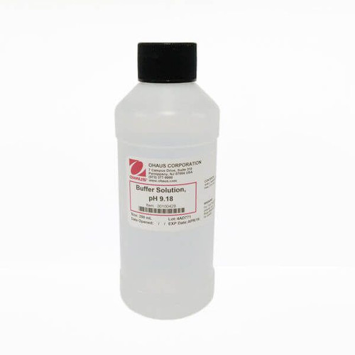 OHAUS 30100428 pH 9.18 Buffer Solution, 250 mL