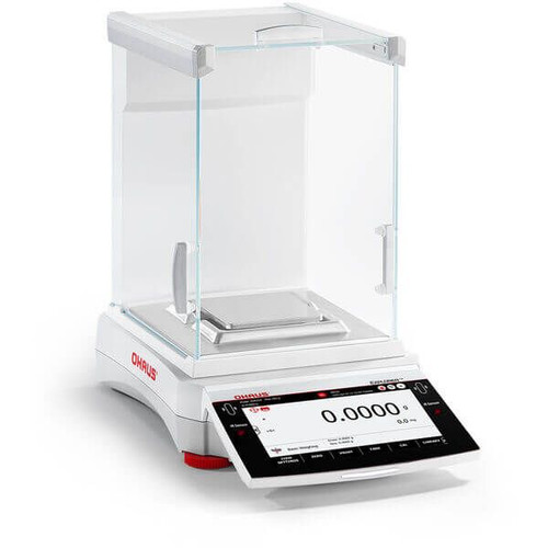 OHAUS 31059210 Explorer Analytical Balance EXR124, 120 g x 0.1 mg, AutoCal Internal Calibration