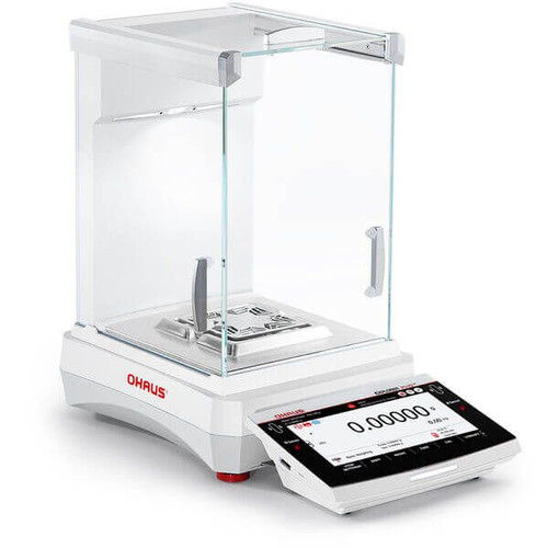 OHAUS 31059172 Explorer Plus Semi-Micro Balance EXP225/AD, 0.01 mg Readability, Automatic Doors, AutoCal