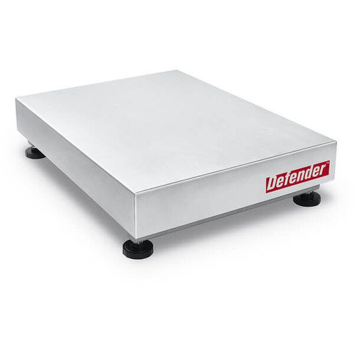 OHAUS 30683703 Defender 3000 Washdown Bench Scale Base i-D150C1L EZ, 300 lb x 0.05 lb, 21.6 x 16.5 in Platform
