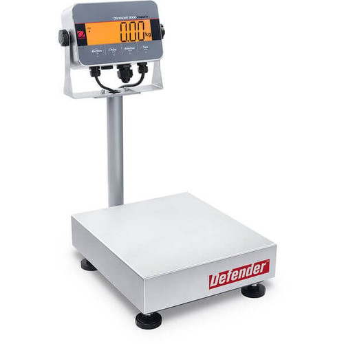 OHAUS 30685179 Defender 3000 Hybrid Bench Scale i-D33XW75B1R1 AM, 150 lb x 0.02 lb, 14 x 12 in Platform